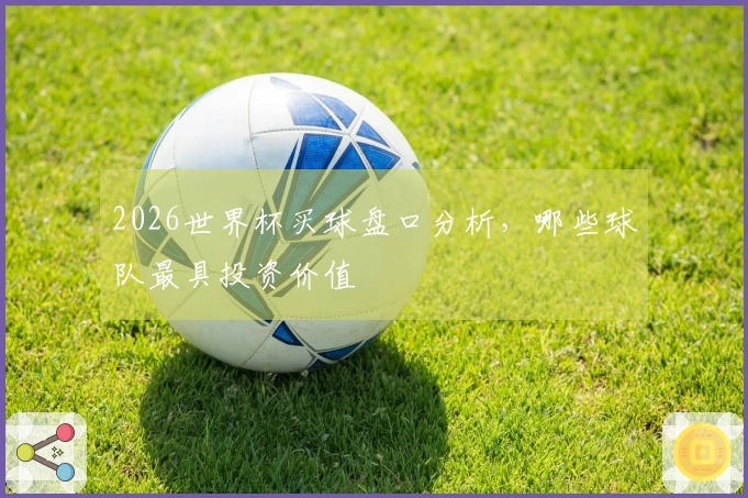 2026世界杯买球盘口分析，哪些球队最具投资价值